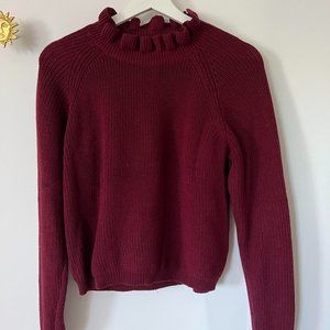 H&M Turtleneck Sweater in Maroon Color